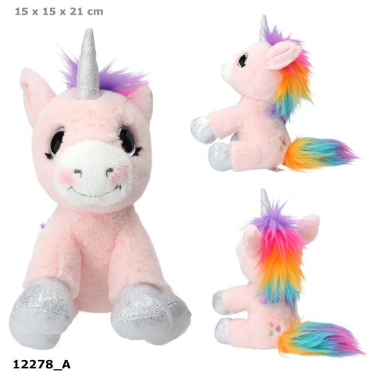 Depesche Yivi Plüsch Einhorn rosa 21 cm