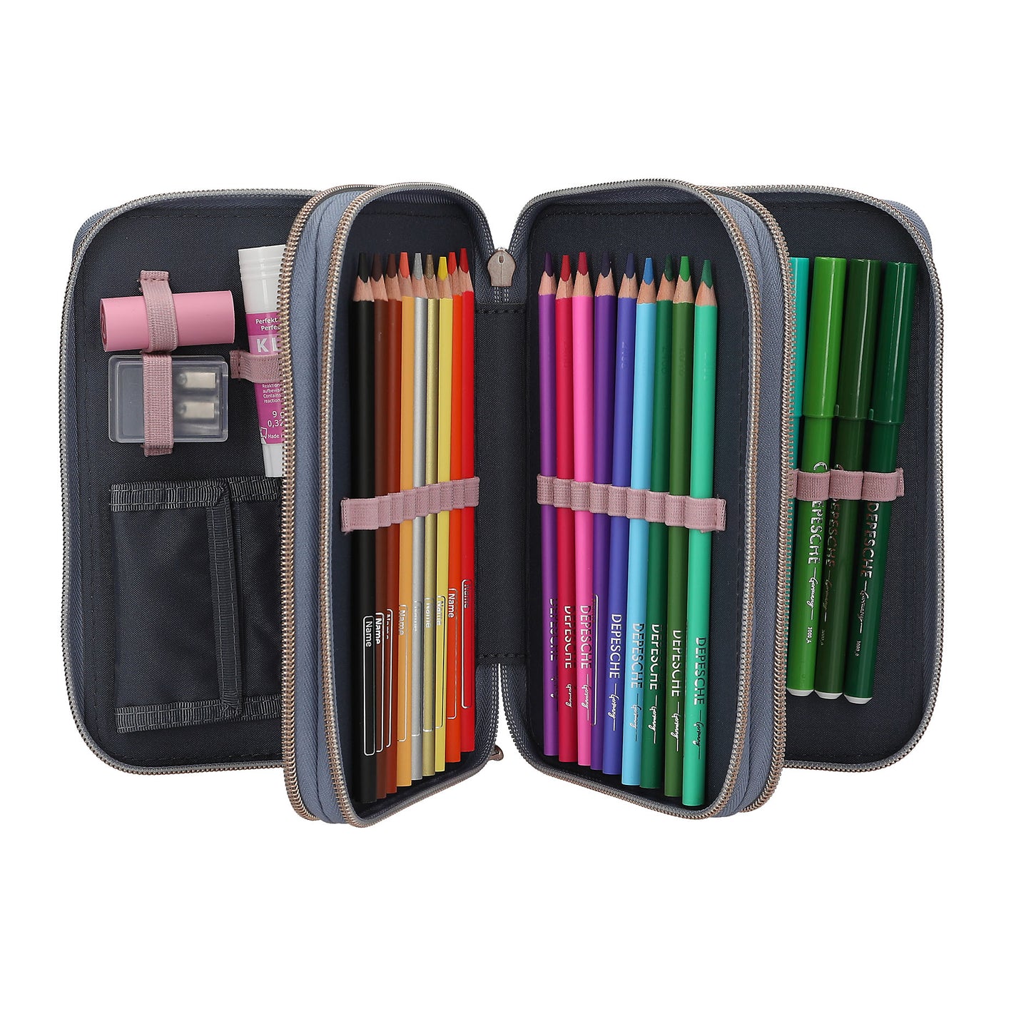 Depesche Miss Melody 3 Fach Federtasche mit 3D Effekt