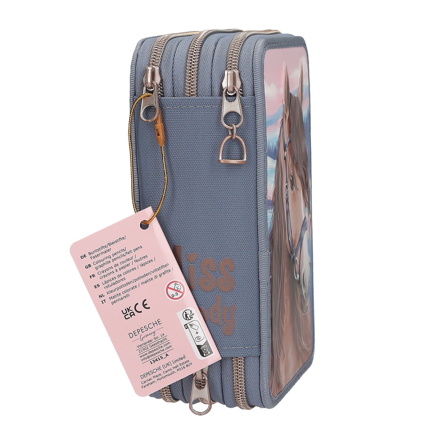 Depesche Miss Melody 3 Fach Federtasche mit 3D Effekt