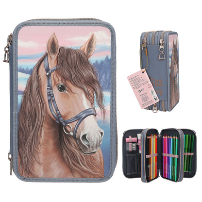 Depesche Miss Melody 3 Fach Federtasche mit 3D Effekt
