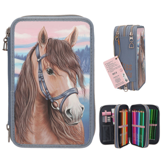 Depesche Miss Melody 3 Fach Federtasche mit 3D Effekt
