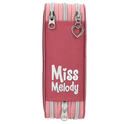 Depesche Miss Melody 3 Fach Federtasche mit LED Pferde