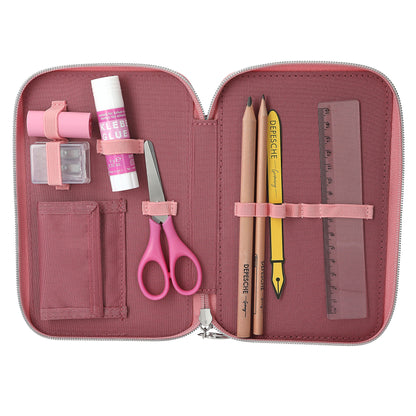 Depesche Miss Melody 3 Fach Federtasche mit LED Pferde