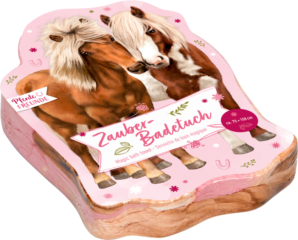 Zauber Badetuch Pferde Freunde Coppenrath Die Spiegelburg 75 x 150 cm